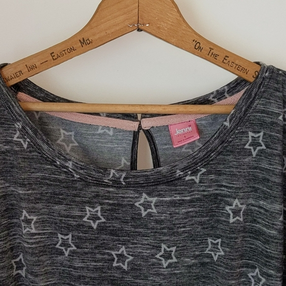 Jenni Intimates L Star Print Drawstring PJ Romper - Picture 2 of 6